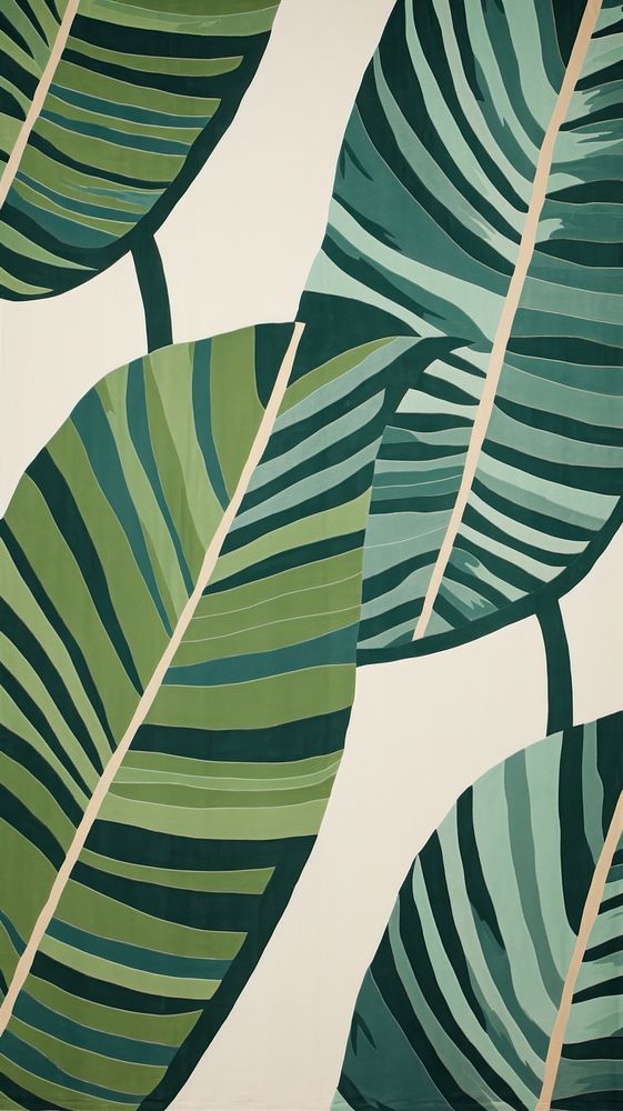  Tropical leaf plant line art. AI generated Image by rawpixel.