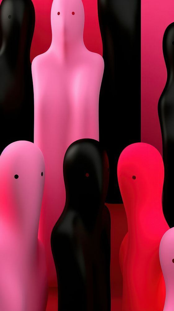  Abstract wallpaper cartoon representation mannequin. AI generated Image by rawpixel.