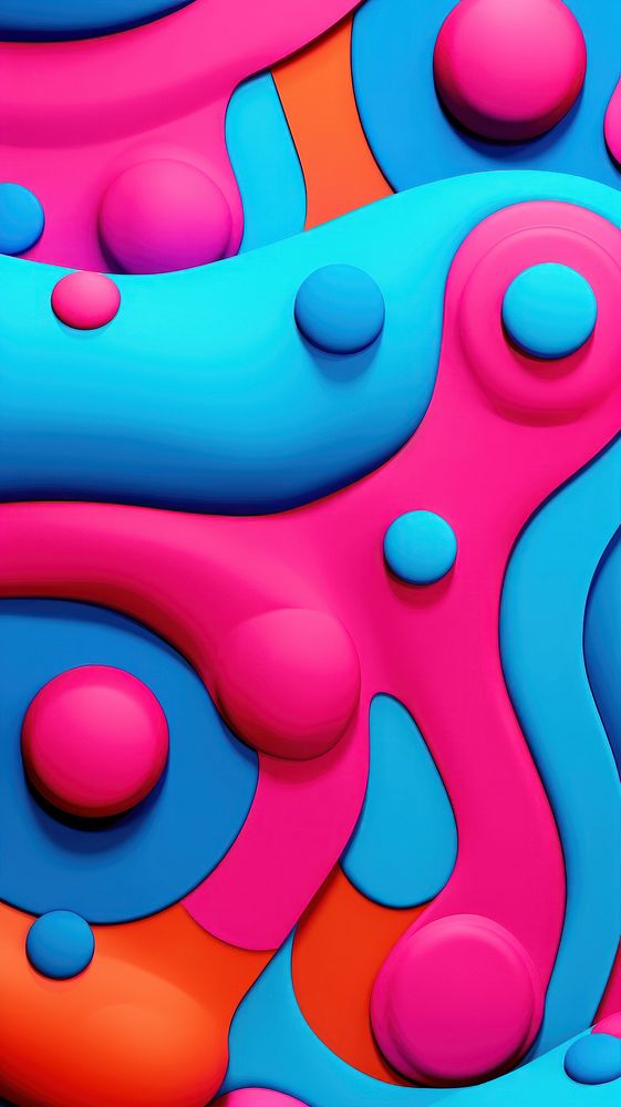  Abstract wallpaper toy pattern cartoon. AI generated Image by rawpixel.