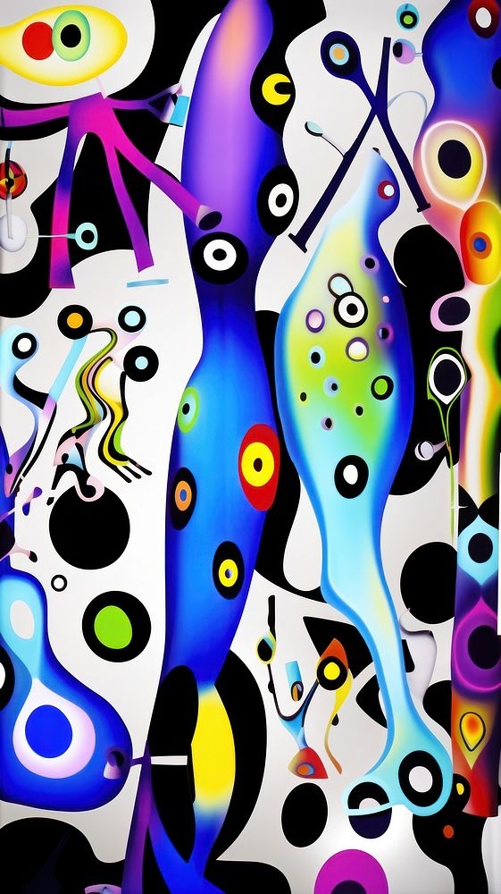  Abstract wallpaper art pattern cartoon. AI generated Image by rawpixel.