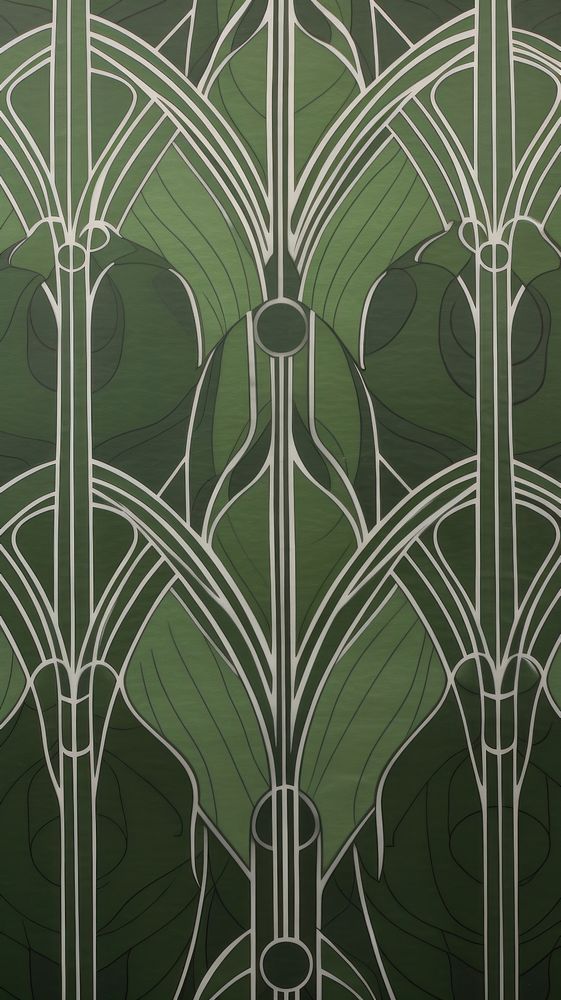  Green abstracted-wallpaper art architecture. AI generated Image by rawpixel.
