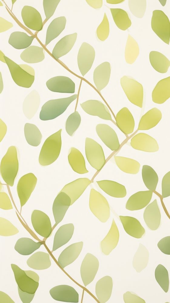 Maple leaves Green wallpaper pattern | Premium Photo Illustration