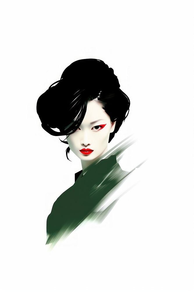  Japanese Asian woman portrait fashion. AI generated Image by rawpixel.