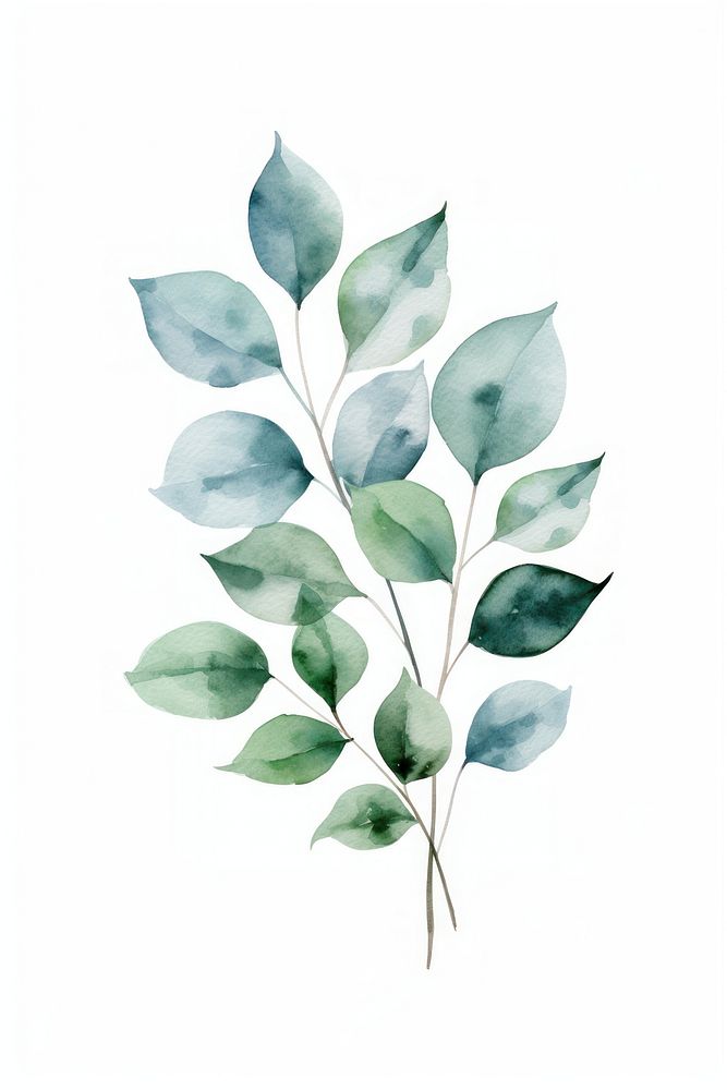  Leaf foliage drawing plant. AI generated Image by rawpixel.