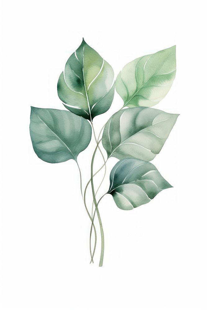  Leaf foliage plant green. AI generated Image by rawpixel.