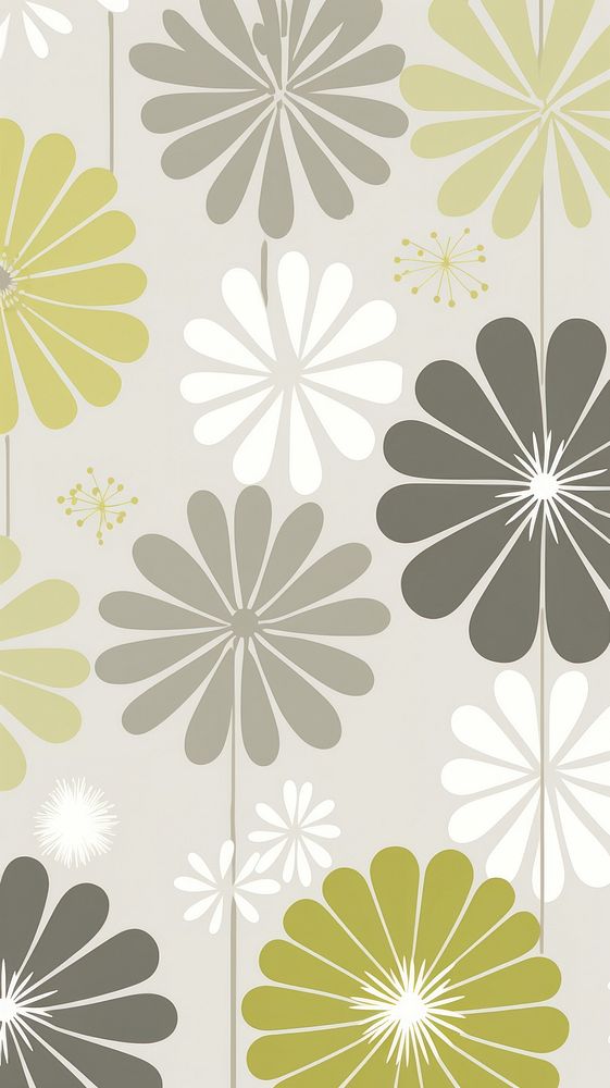  Green flower pattern plant backgrounds. AI generated Image by rawpixel.