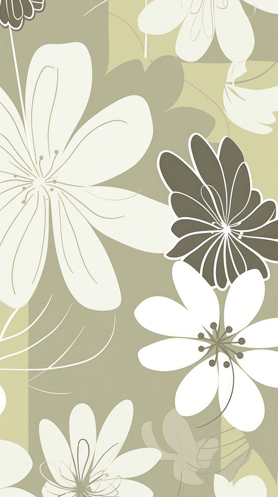  Green flower pattern plant backgrounds. AI generated Image by rawpixel.