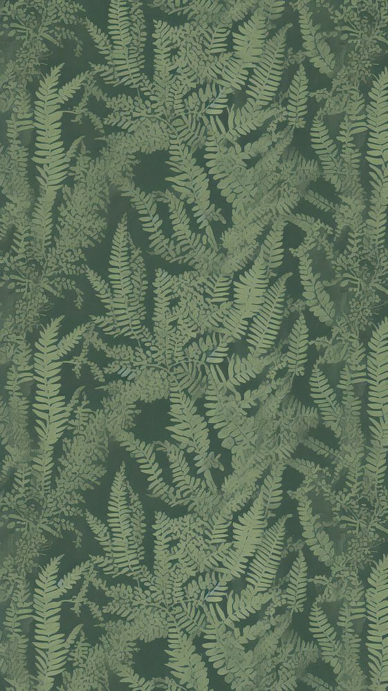  Fern green wallpaper outdoors pattern. AI generated Image by rawpixel.