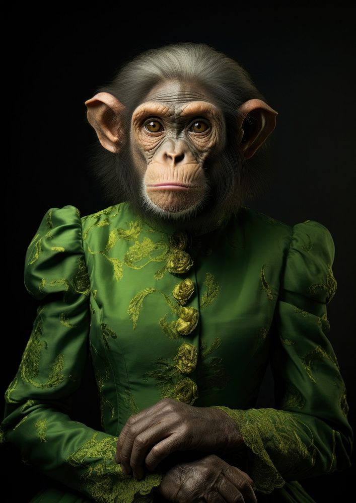 Monkey animal wildlife portrait.