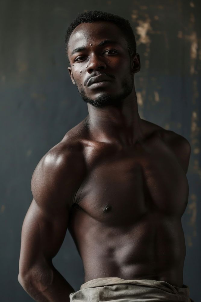 Black man portrait adult photo. AI generated Image by rawpixel.