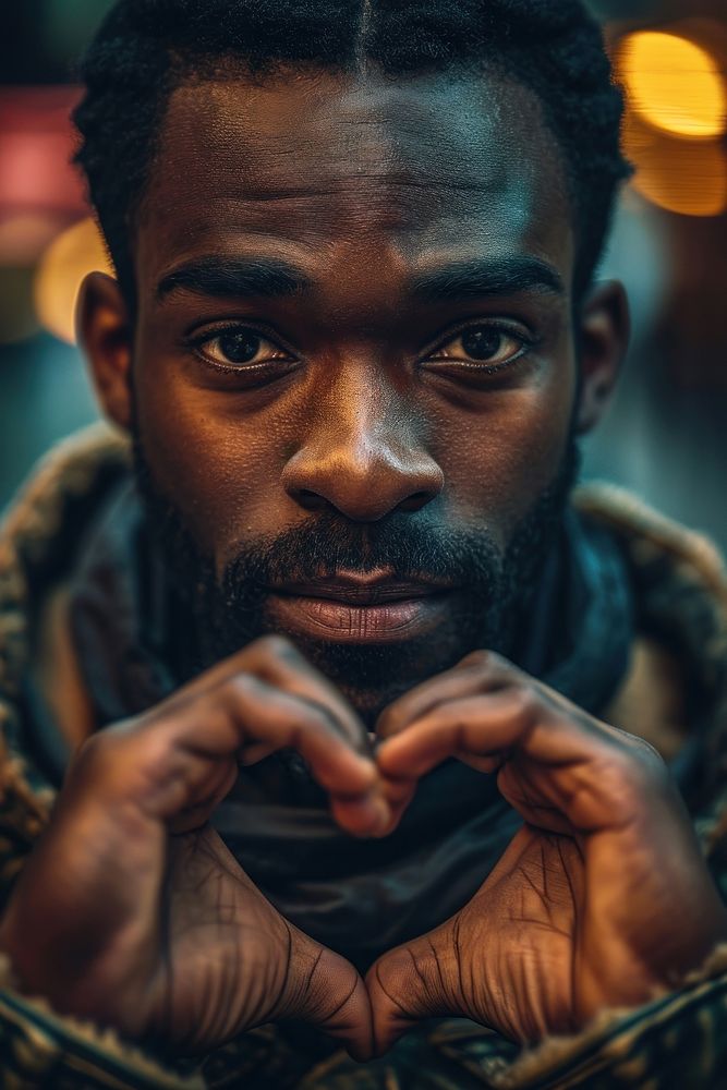 Black man portrait person adult. AI generated Image by rawpixel.