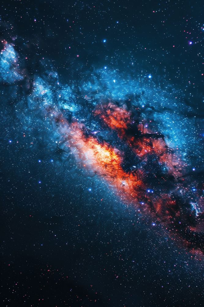 Cosmos galaxy astronomy universe outdoors. AI generated Image by rawpixel.