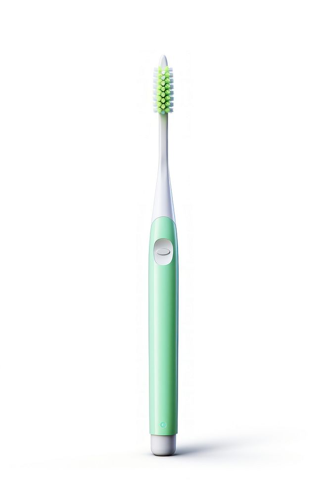 Electric toothbrush tool white background hygiene.