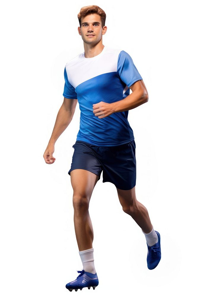 Soocer player shorts footwear t-shirt. AI generated Image by rawpixel.