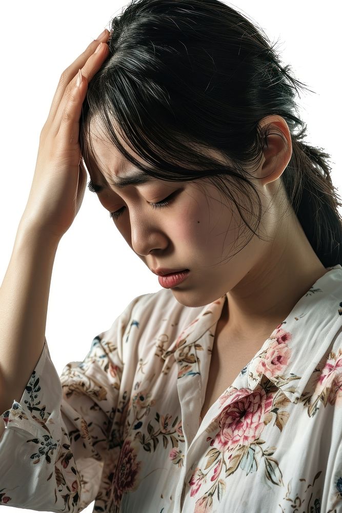 Young chinese woman worried crying adult. AI generated Image by rawpixel.
