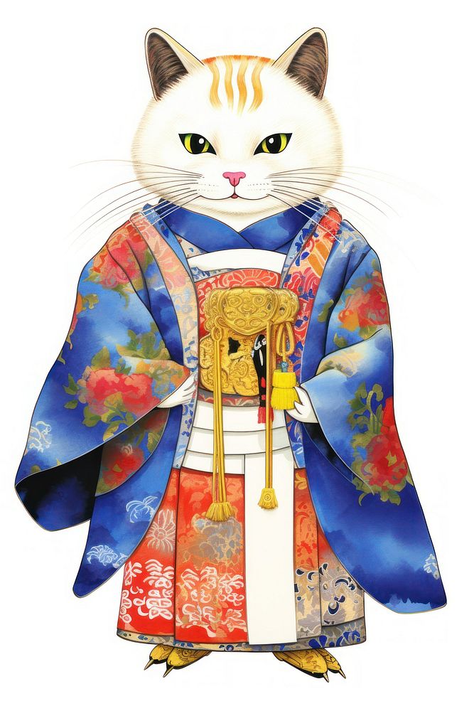 Cat animal kimono tradition.