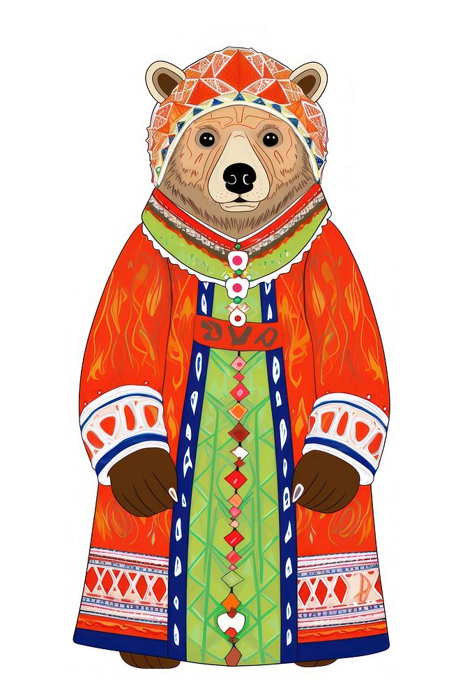 Bear tradition cartoon costume.