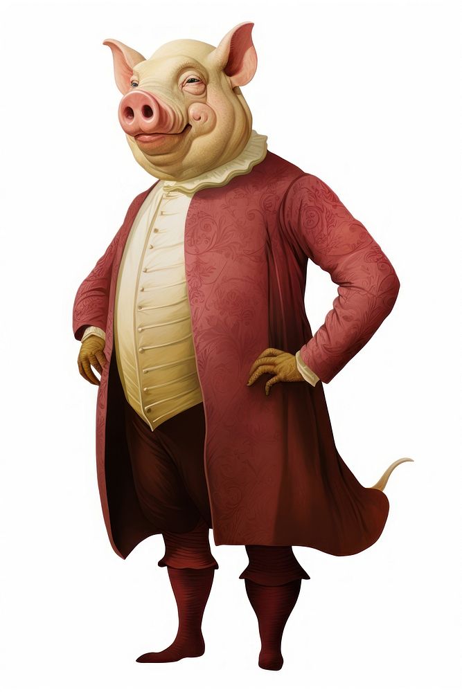 Pig costume animal cartoon.
