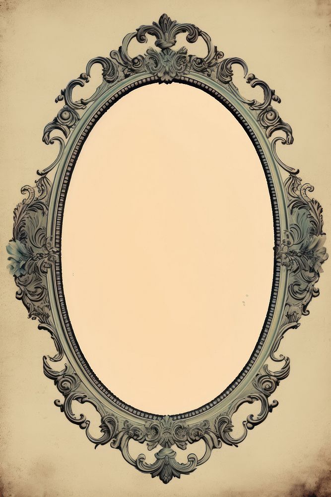 Frame oval old architecture. AI generated Image by rawpixel.