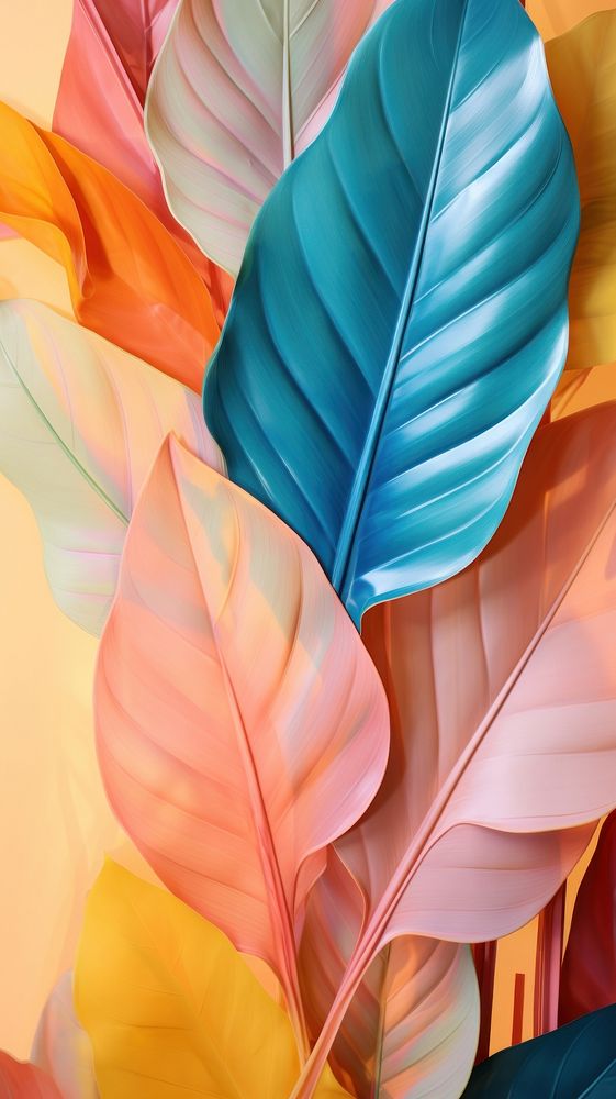  Summer leaves backgrounds graphics plant. AI generated Image by rawpixel.