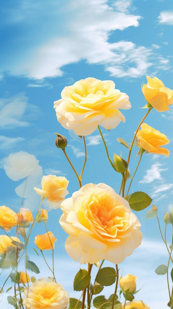  Summer rose outdoors flower. AI generated Image by rawpixel.
