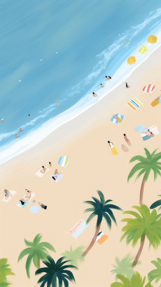  Summer beach sea outdoors. AI generated Image by rawpixel.