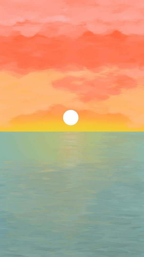  Summer sun outdoors horizon. AI generated Image by rawpixel.