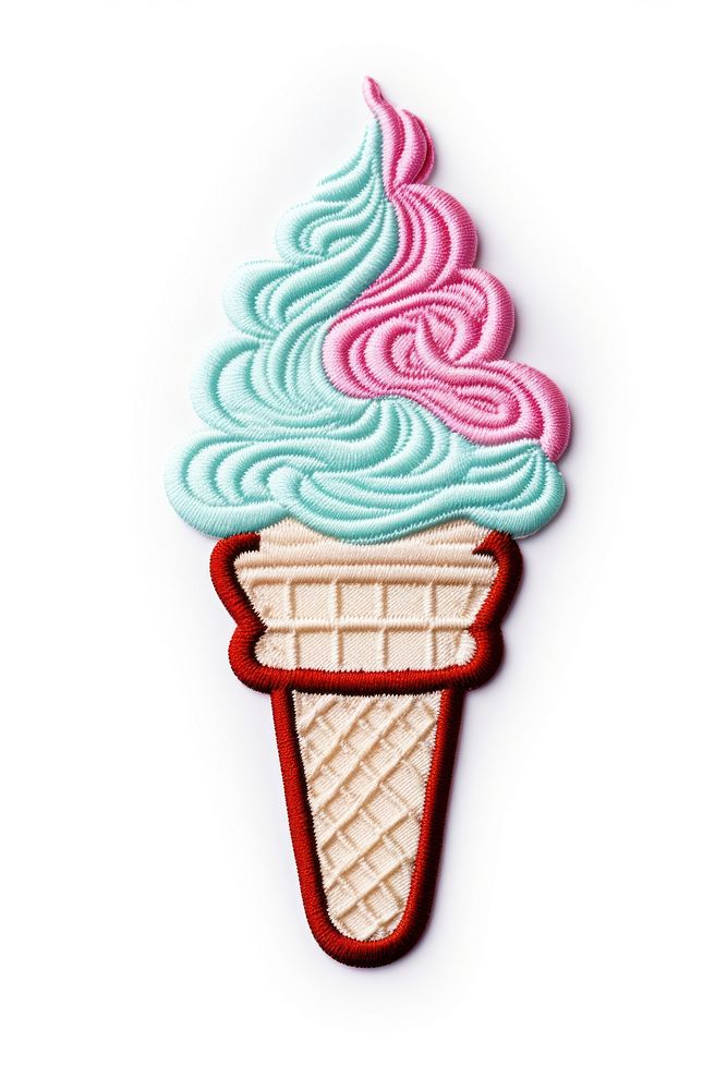 Ice cream dessert food white background. AI generated Image by rawpixel.