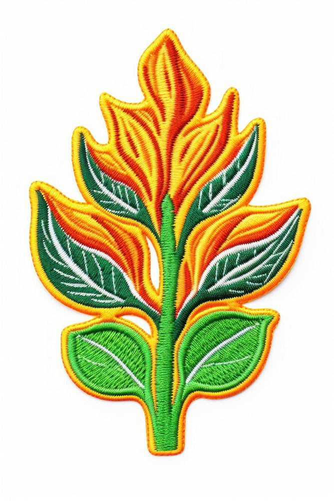 Plant embroidery pattern craft. AI generated Image by rawpixel.