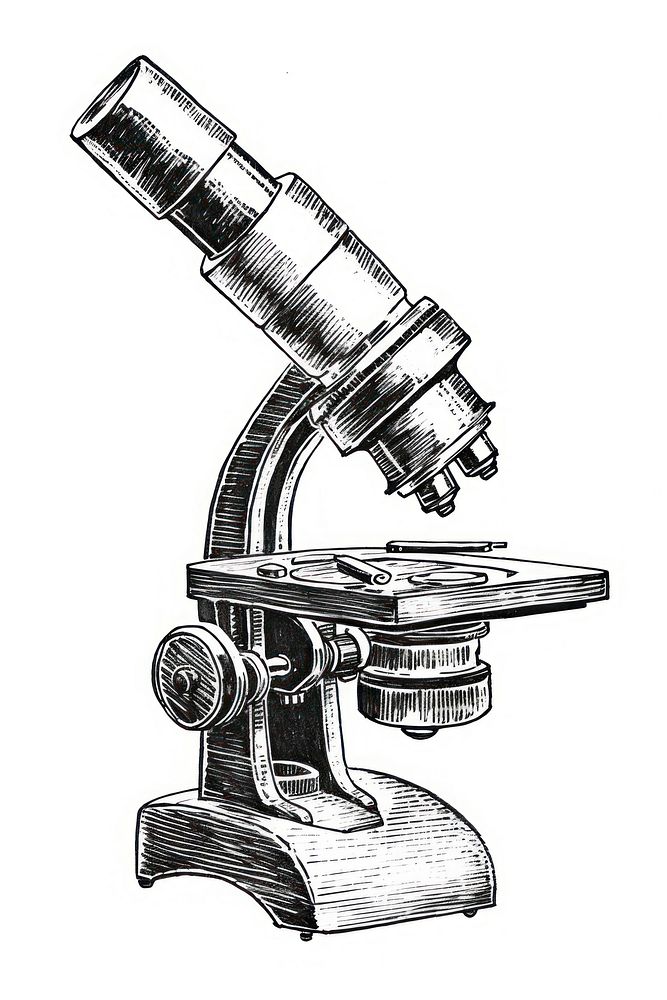 Microscope drawing sketch technology.