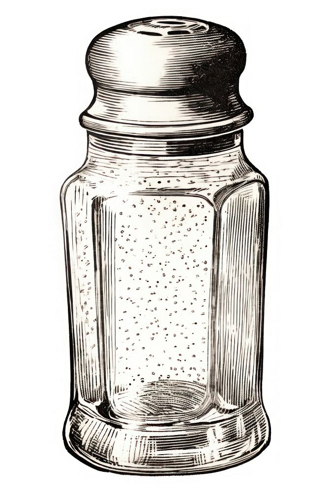 Pepper shaker drawing bottle sketch.
