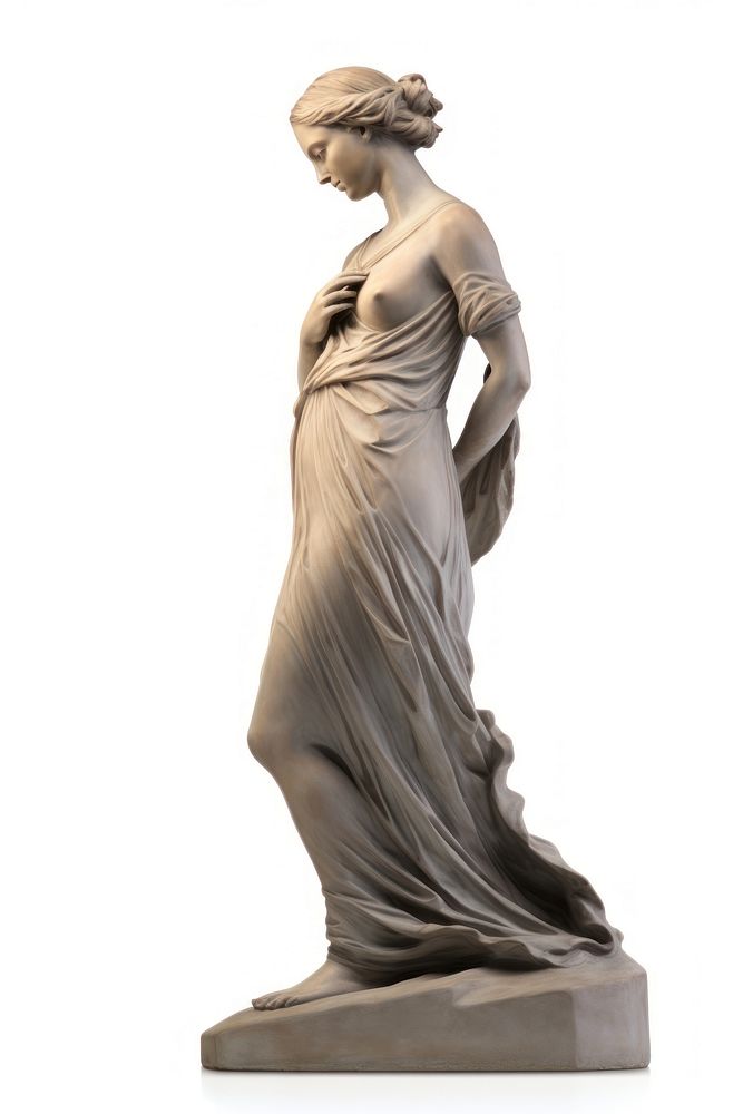 Greek sculpture pregnant woman statue figurine art.