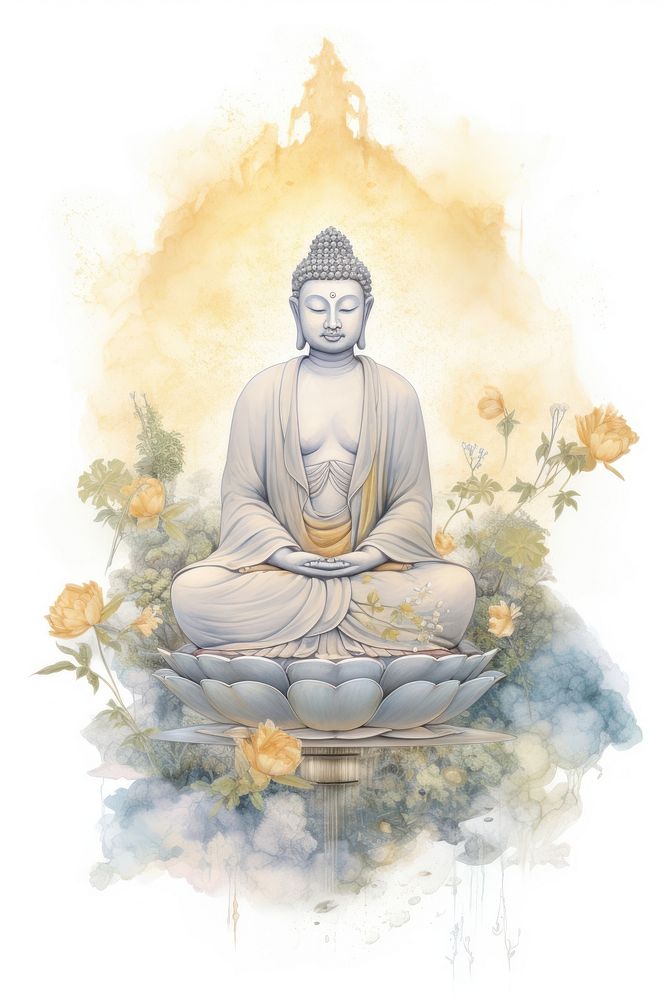 Buddha art adult representation. AI generated Image by rawpixel.