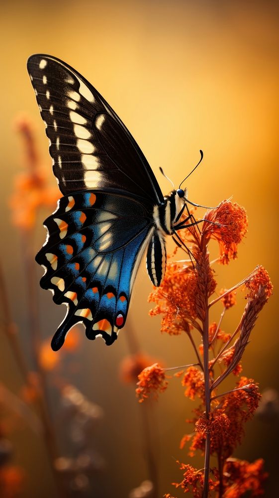 Black Swallowtail Butterfly butterfly wildlife animal.