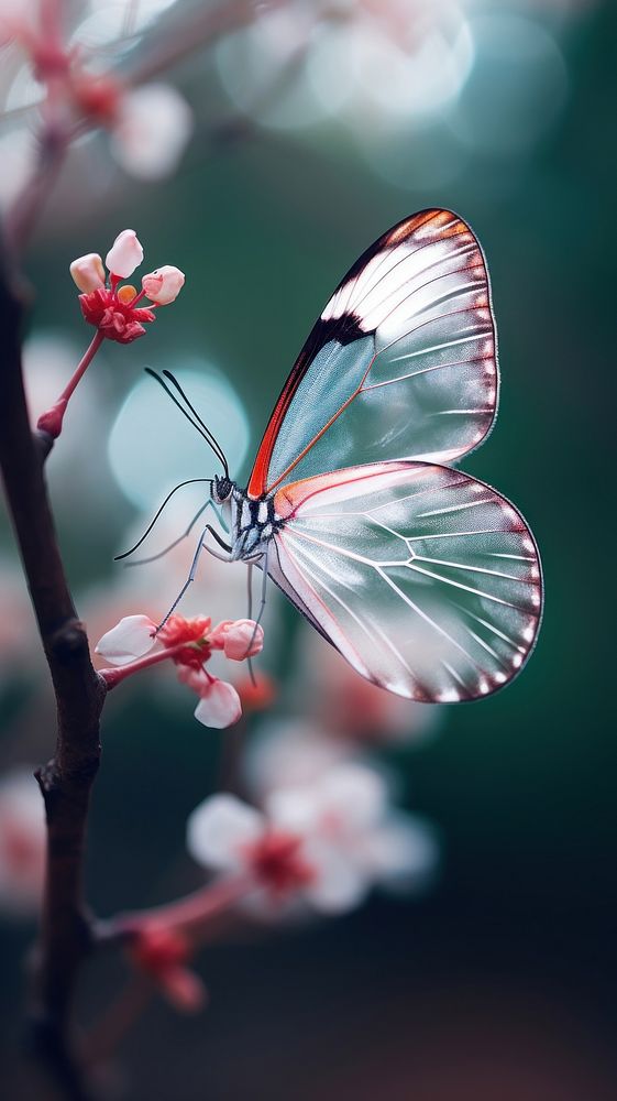 Glasswing Butterfly butterfly nature flower.