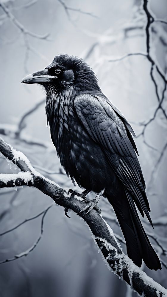 Crow blackbird wildlife animal.