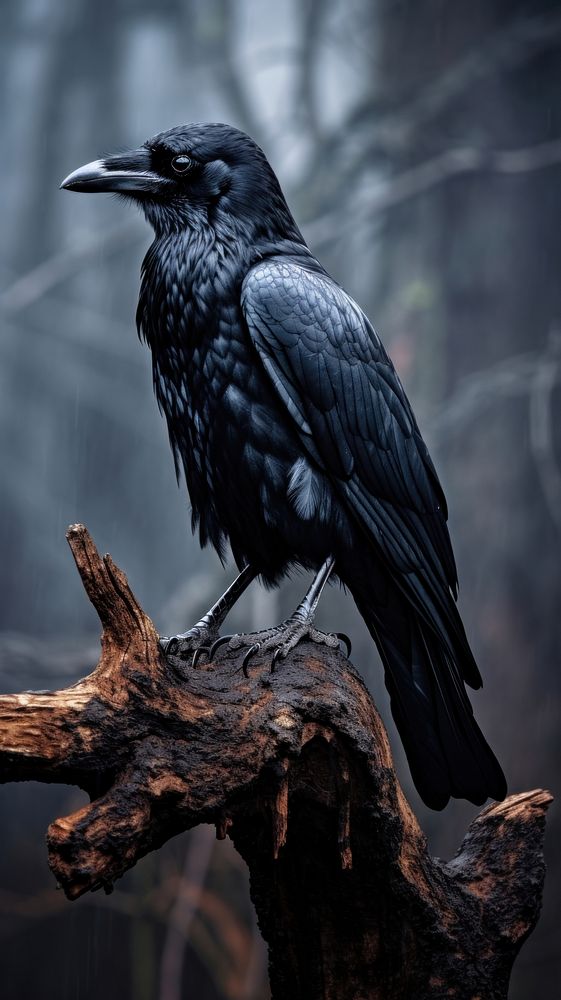 Crow blackbird wildlife animal.