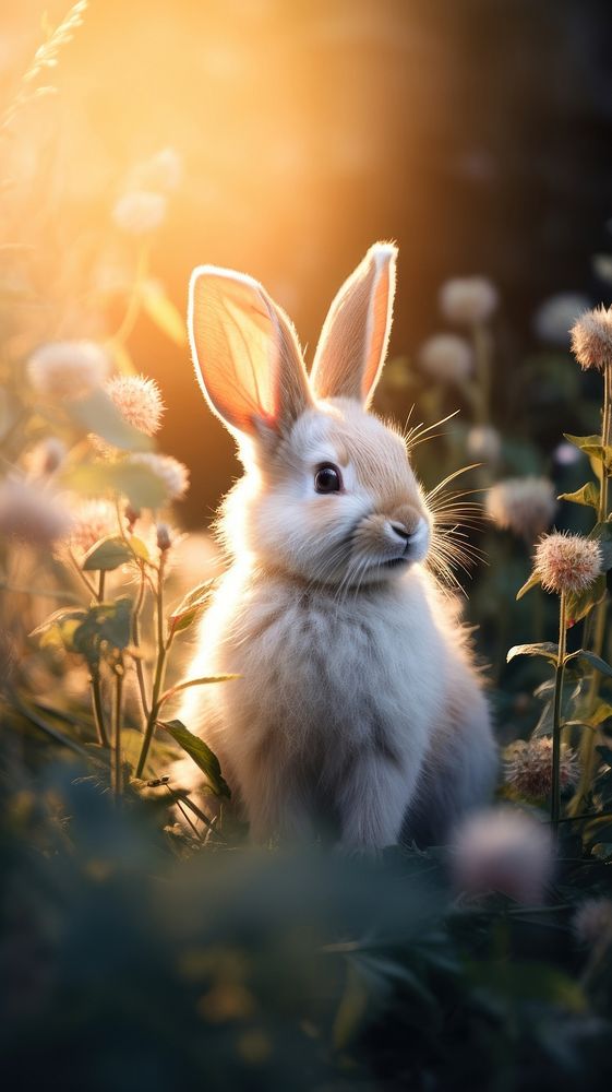 Rabbit wildlife outdoors animal.