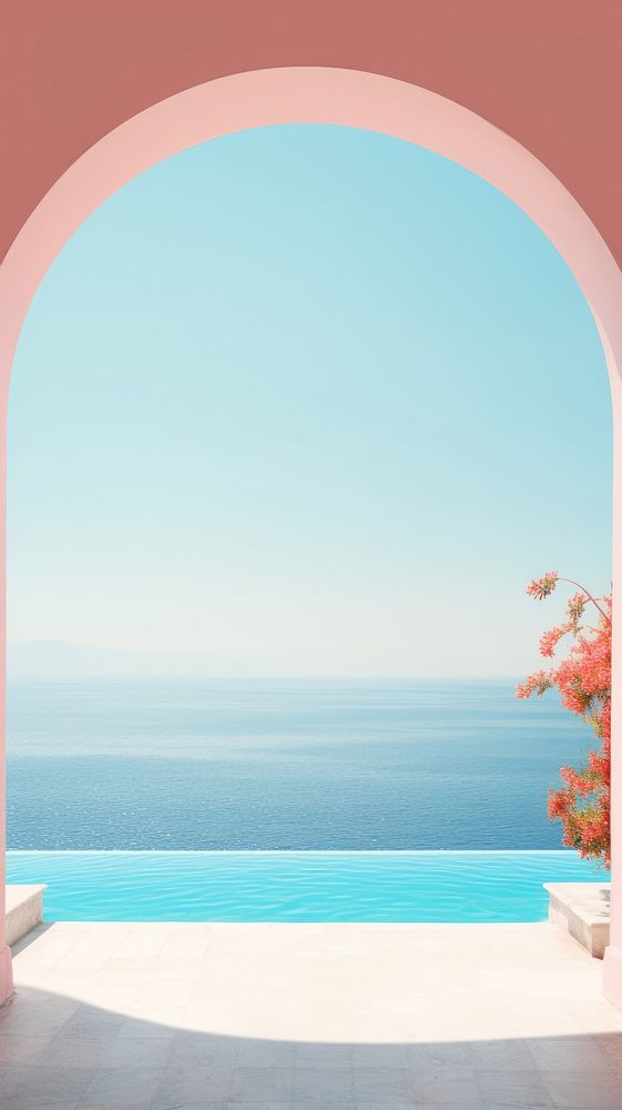  Summer arch architecture outdoors. AI generated Image by rawpixel.