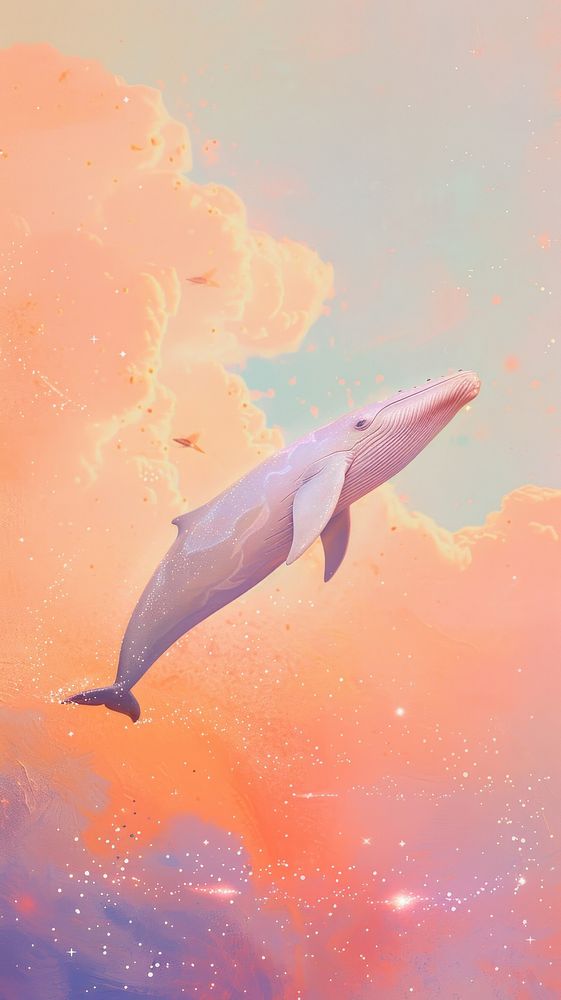 Painting dolphin animal mammal.