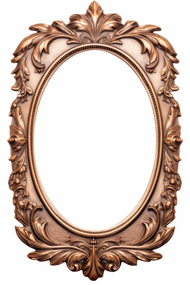 Nouveau art of laurel frame jewelry mirror photo.