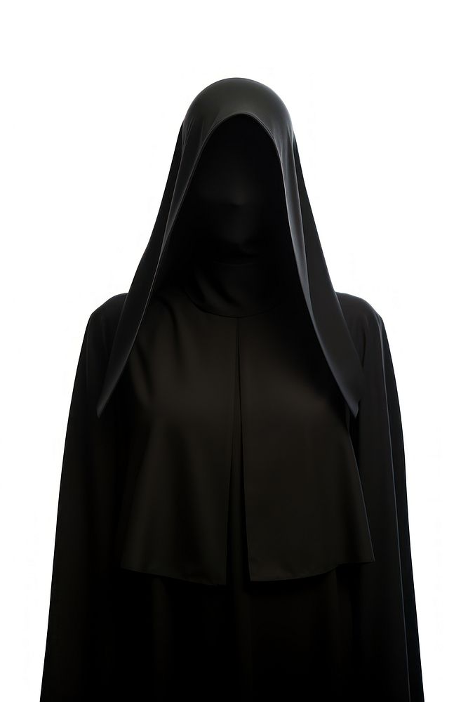 Scary nun black dress outerwear portrait darkness.