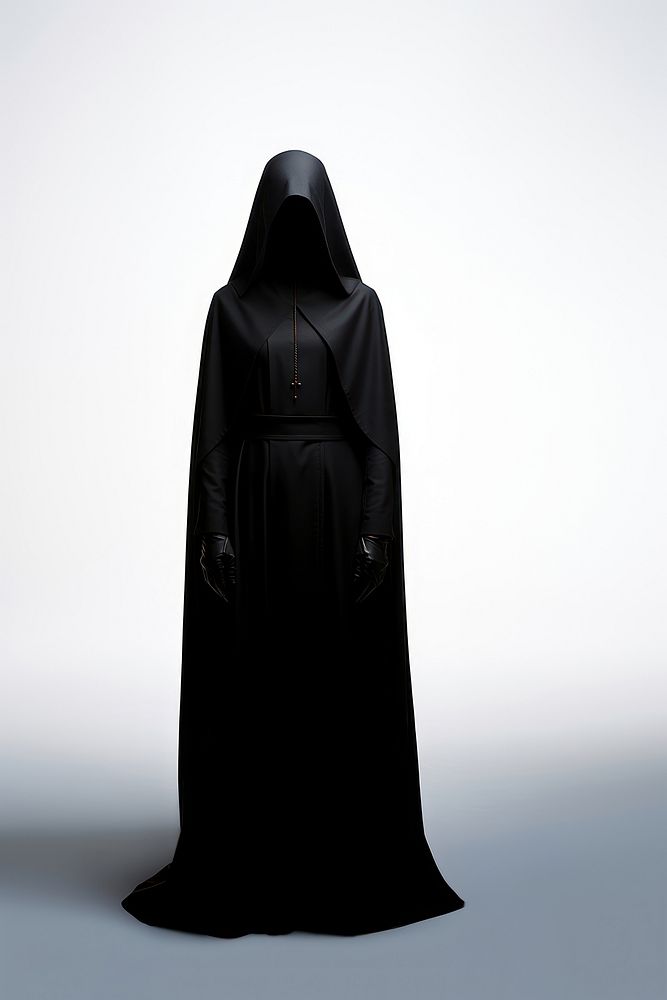Scary nun black dress adult architecture outerwear.