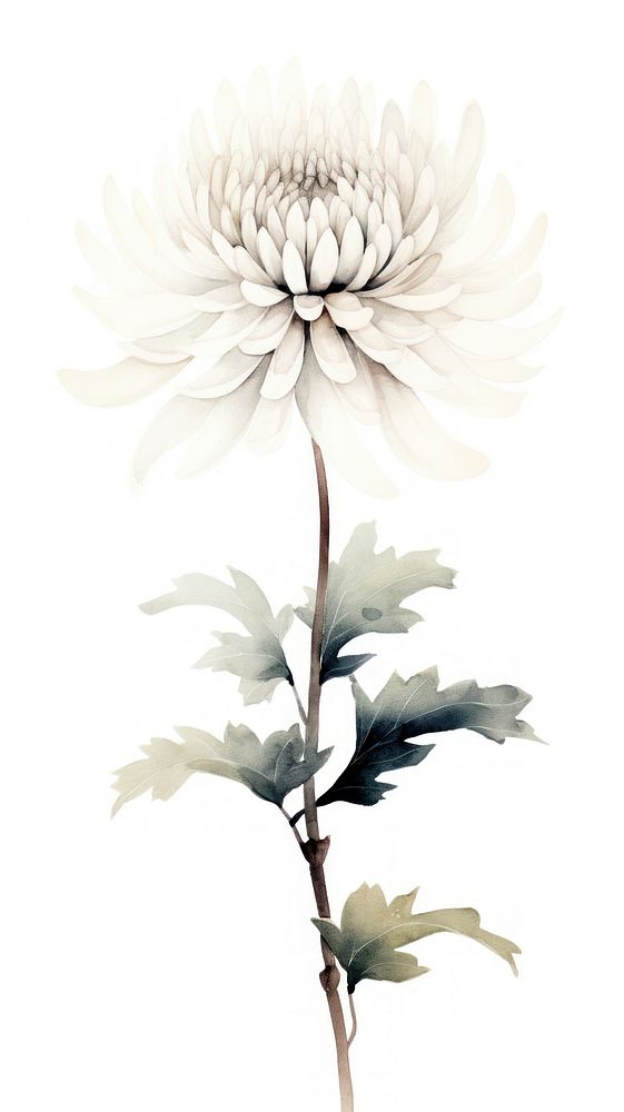 Chrysanthemum ink flower dahlia plant.