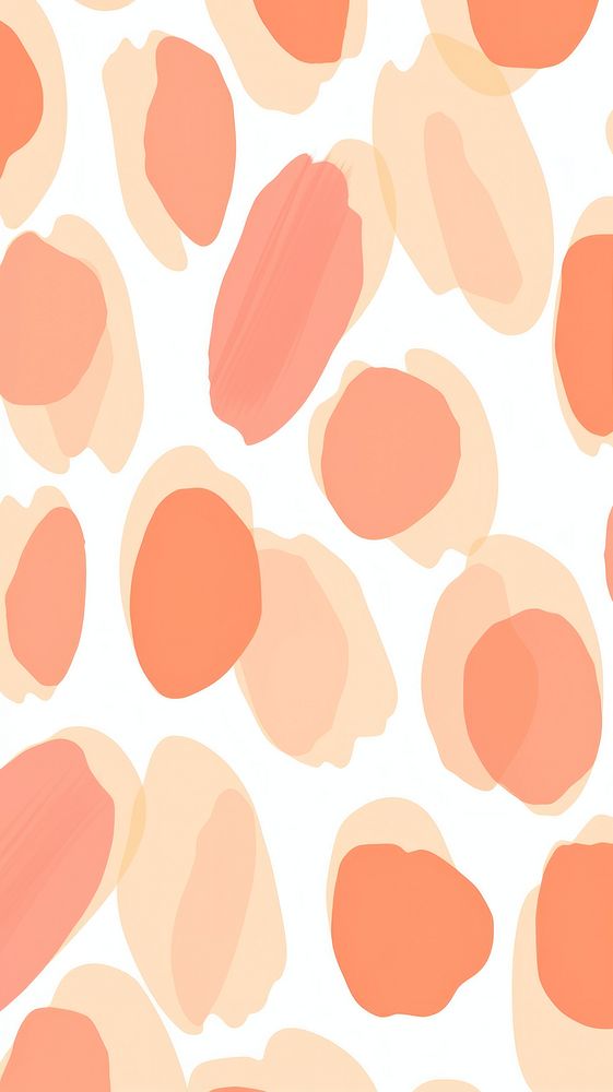 Stroke painting of peach wallpaper pattern petal line.