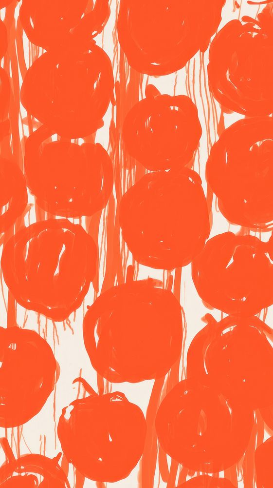 Stroke painting of tomato wallpaper pattern line backgrounds.
