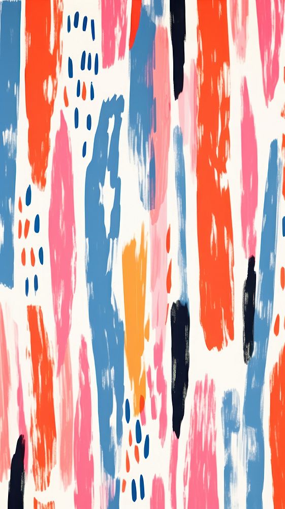 Stroke painting of summer wallpaper pattern line art.