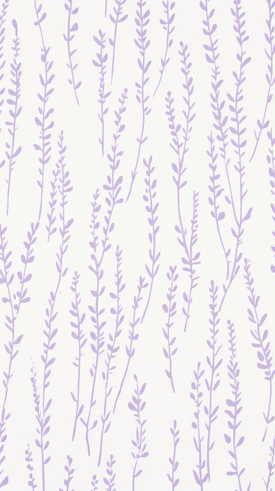 Stroke painting of lavender wallpaper pattern nature plant.