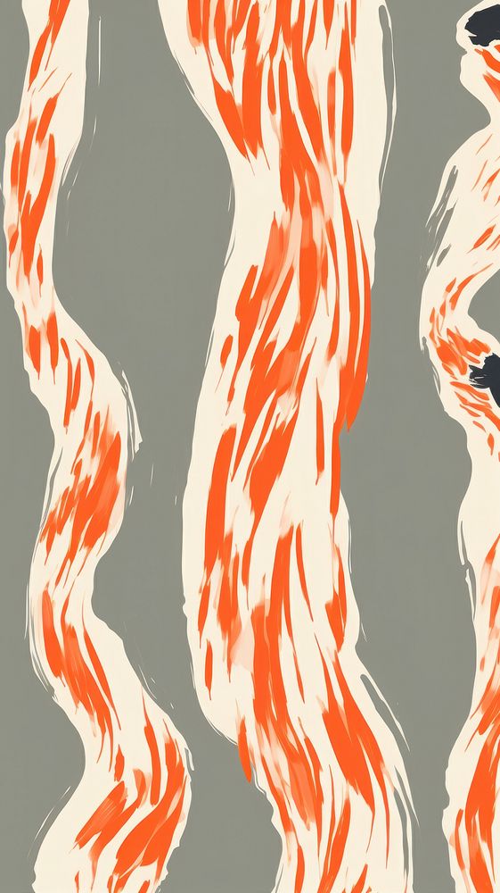 Stroke painting of monkey wallpaper pattern line art.