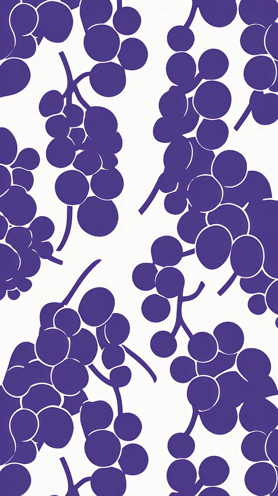 Stroke painting of grapes wallpaper pattern line backgrounds.